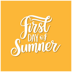 Happy Summer Typography Vector design 