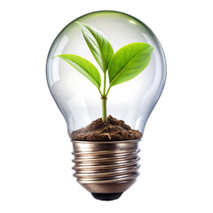 concept of renewable energy sources energy for life transparent background