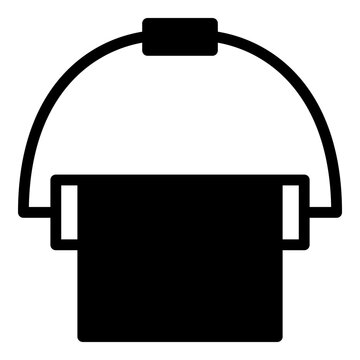recommend clip art: Bucket icon or logo illustration outline black style