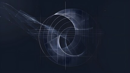 A black and white image of a spiral with a white circle in the middle