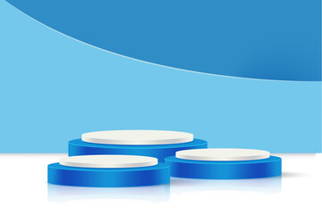 blue podium background,podium stage