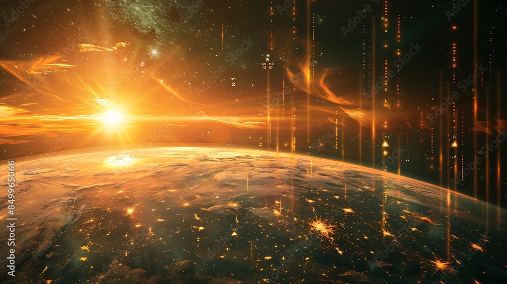 Poster background with space