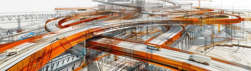 A large building with many windows and a lot of space. The building is in a city with a lot of other buildings