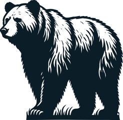 Bear silhouette vector