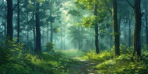 Obraz premium Experience the Calming Power of Nature. Gateway to relaxation concept