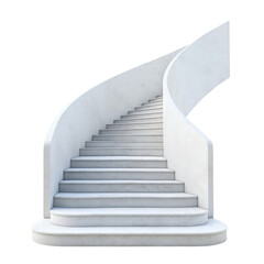 stairs to success isolated on transparent white background, clipping path