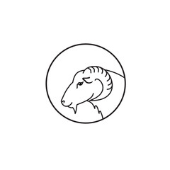 head of goat vector images