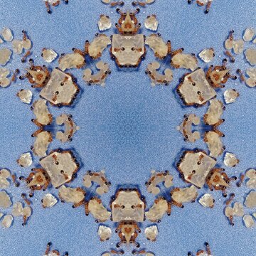 Red fire ants pattern as background for flyer, brochure, calendar, cards, fabric printing. Grow awareness to save ants for nature to maintain natural eco system. Beautifully organized ants colony