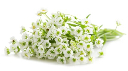 Alyssum on white background