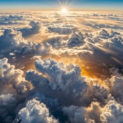 clouds over the sky