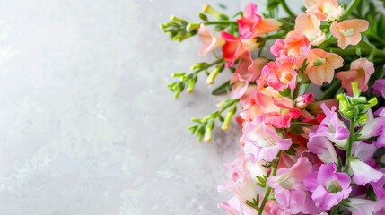 Antirrhinum (Snapdragon) with copy space