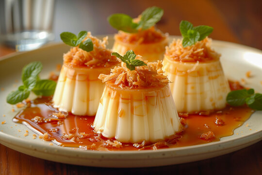 Brazilian Quindim (coconut custard)