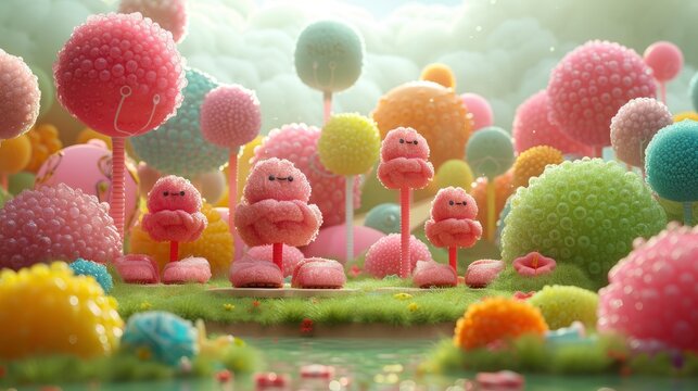 Colorful flip-flops and beach balls