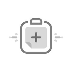 upload document button concept illustration flat design. simple modern graphic element for ui, infographic, icon