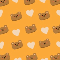 seamless pattern with bears