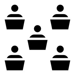 remote teamwork icon