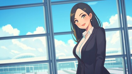 空港にいるビジネスウーマン、出張25