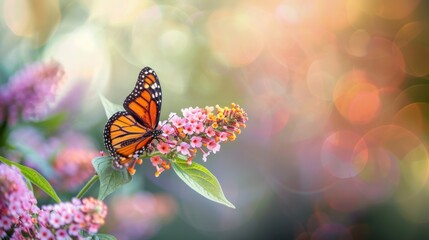 Butterfly Bush with copy space
