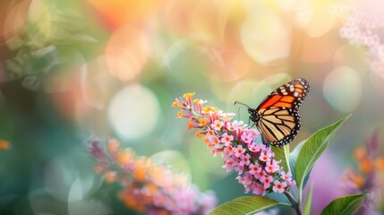 Butterfly Bush with copy space