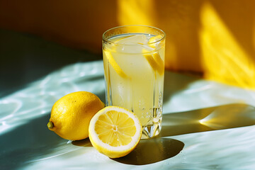 A delicious glass of lemonade