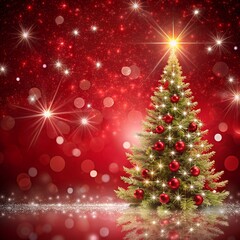 christmas background with christmas tree	