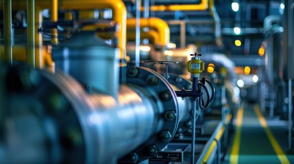 Fototapeta premium A facility powered by a combined heat and power CHP system