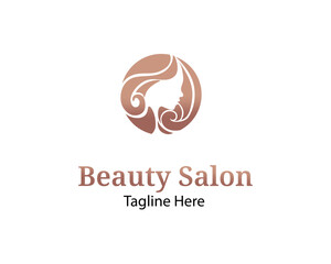 premium beauty hair logo design template perfect for salon, spa, hair cut , cosmetic brand etc