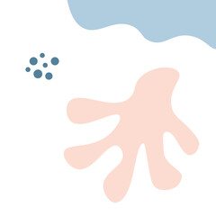 Abstract illustrative flat handraw vector element background template
