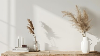Chic mockup arrangement with stylish decoration for a fashionable presentation.