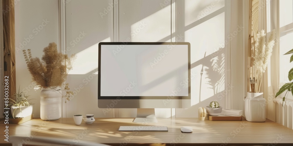 Poster copy space mockup setup ideal for highlighting text or graphics.