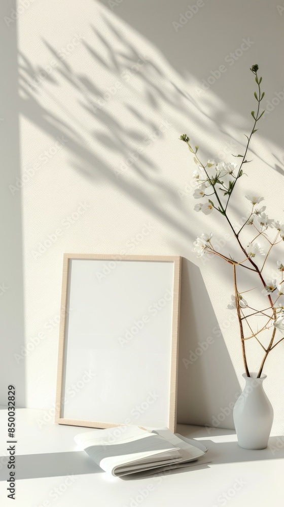 Poster copy space mockup setup ideal for highlighting text or graphics.
