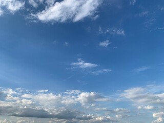 blue sky with clouds