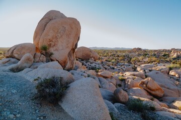 Giant boulders in Joshua Tree National Park, California, United States of America.