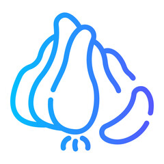 garlic Line Gradient Icon