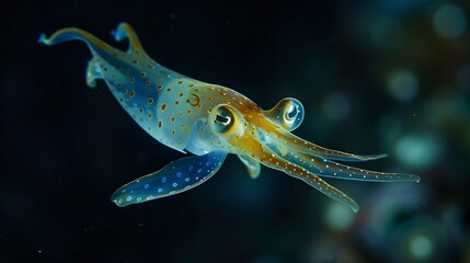 Bigfin reef squid  night dive in Bali : Generative AI