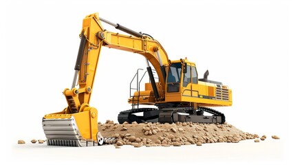 Obraz premium Graphic illustration of powerful industrial machine