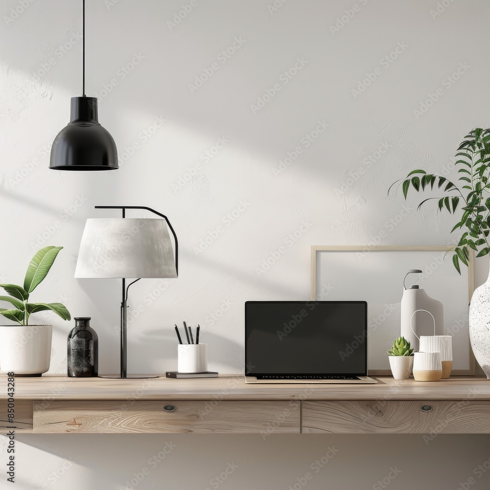 Poster minimalistic mockup scene with a focus on functionality.