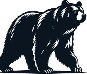 Bear silhouette vector