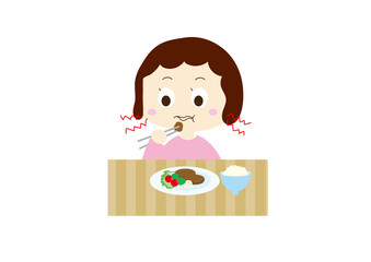 食育マナー音を立てて食べる