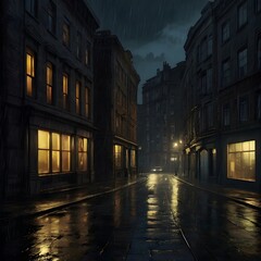 Syracuse Italy cityscape and street scene at twilight : Generative AI