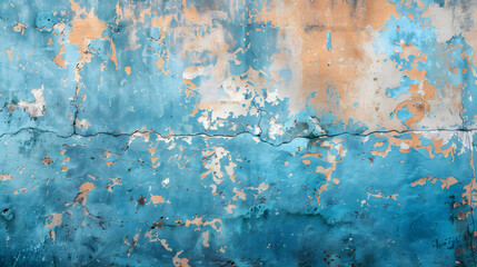 Blue concrete stone texture for background in summer wallpaper Cement and sand wall of tone vintage
