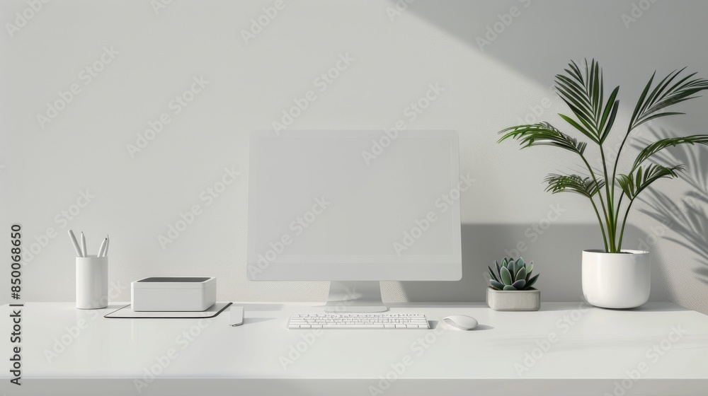 Poster minimalist mockup setup designed for showcasing your branding.