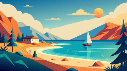 Summer weather vector illustration 