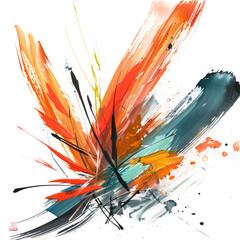 colorful abstract paint splash.