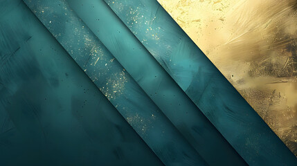 Dark turquoise and gold gradient background