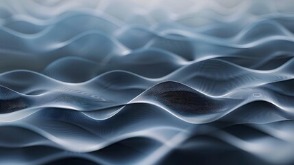 Abstract Grey Waves Symbolizing Technology And New Age 