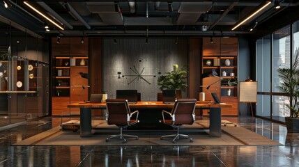 Professional environment with an intricate layout pattern.