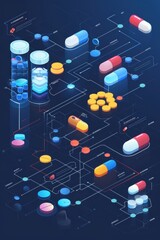 An infographic displaying the reduction in medication
