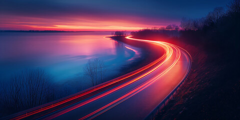 Dynamic Journey and Sunset Symphony"