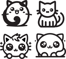 cat icon with white background